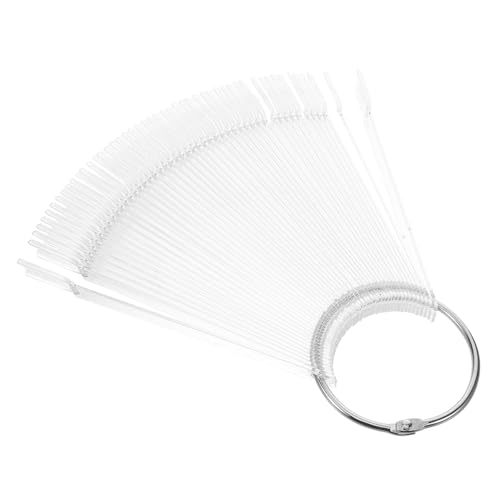 SHERCHPRY 1satz Nagel Farbkarten Fächerform Praktische Gel Nagellack Organizer Für Nail Art Und Techniker Transparente Farbplatten Für Salon Und Unterwegs von SHERCHPRY