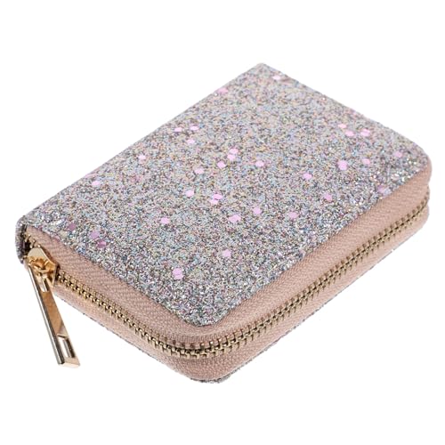 SHERCHPRY Münzbörse Geldbörse Mit Reißverschluss Aus Hochwertigem Pu-Material Für Damen Frauen Modische Frosted-Tasche Wechseltasche Zur Aufbewahrung Von Ausweisen Bankkarten Bargeld von SHERCHPRY