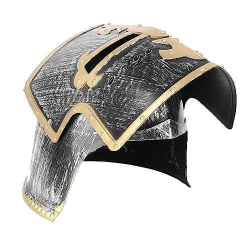 SHERCHPRY 1Stk Krieger Helm Hut Faschingsparty Helm Herrenhüte Kappen Cosplay-Hut Performance-Helm bilden schmücken Kopfbedeckung Requisiten Fischerhut PVC-Kunststoff von SHERCHPRY