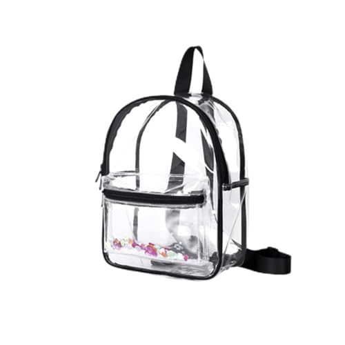 SHERCHPRY 1stück Transparenter PVC Rucksack Für Damen Wasserdichter Schulrucksack Für Studenten Schwarz Mit Verstellbarem Schultergurt Für Schule Reisen Und Freizeit SHERCHPRY 1stück Transparenter PVC Rucksack Für Damen Wasserdichter Schulrucksack Für Studenten Schwarz Mit Verstellbarem Schultergurt Für Schule Reisen Und Freizeit von SHERCHPRY
