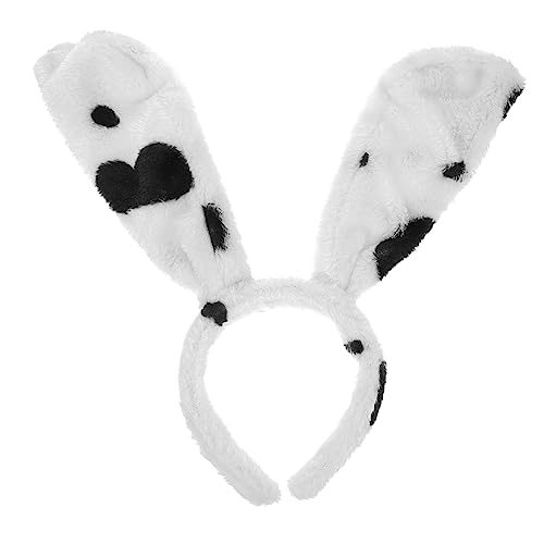 SHERCHPRY 1stk Stirnband Mit Tierohren Stirnbänder Für Damen Fuchsohren Stirnband Männer Quaste Hundestirnband Haarschleifen Für Kleine Mädchen Haarbänder Für Paillette Frauen Polyester Weiß von SHERCHPRY