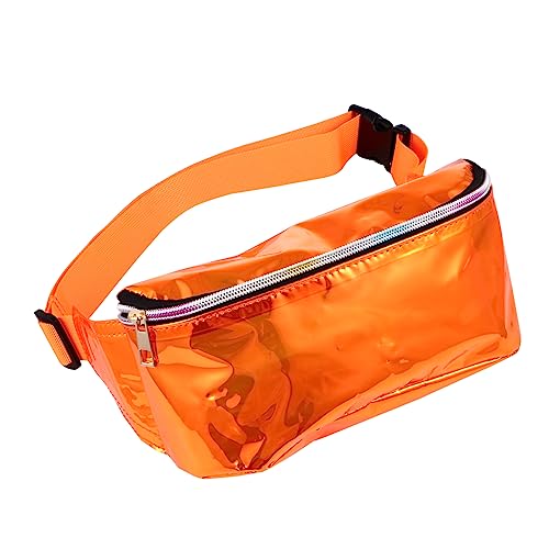 SHERCHPRY 1stk Symphony -gürteltasche Kleine Bodybag Damen Handtasche, Umhängetasche Geldbörsen Einkaufstasche Für Frauen Klare Geldbörse Umhängetasche Für Männer Tragetasche PVC Orange von SHERCHPRY