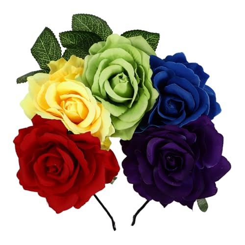 SHERCHPRY 1stück Halloween Haarband Kunstblumen Haarschmuck Für Festliche Anlässe Für Halloween Hochzeiten Und Partys von SHERCHPRY