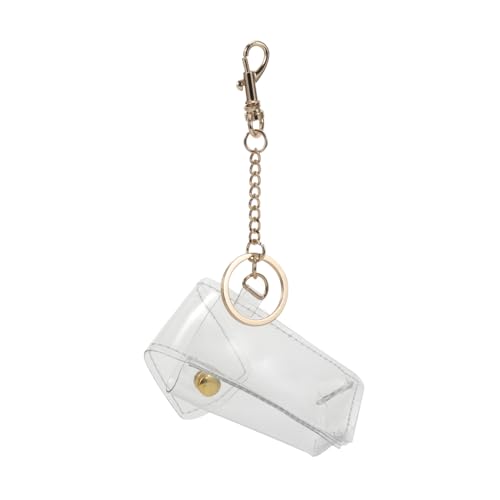 SHERCHPRY 1stück PVC Schlüsselanhänger Transparent Mit Lippenstift-hülle Stilvoller Aufbewahrungstasche Für Lippenstift Und Schlüssel Langlebiger Und Attraktiver Schlüsselring von SHERCHPRY