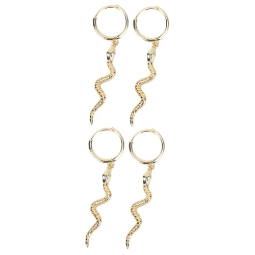 SHERCHPRY 2 Paar lange Ohrringe Tropfenohrringe Manschettenbügel Kristall-Ohrhänger Creolen-Ohrring Charm-Ohrring Damen Ohrringe Ohrschmuck für Frauen Strasssteine Silberne Ohrringe S925 von SHERCHPRY