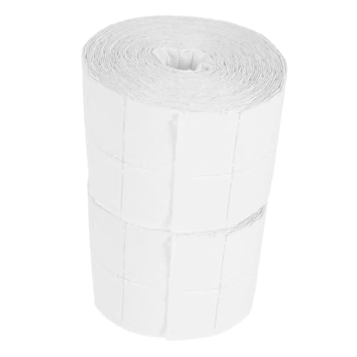 SHERCHPRY 2 Rollen Rüstungsentfernungsgewebe Baumwoll -make -up -entfernerpolster Machen Abschminkpads Einfach Schönheit Nagellackentferner Uv Tücher Nägel Reisen Reiseutensilien Weiß Papier von SHERCHPRY