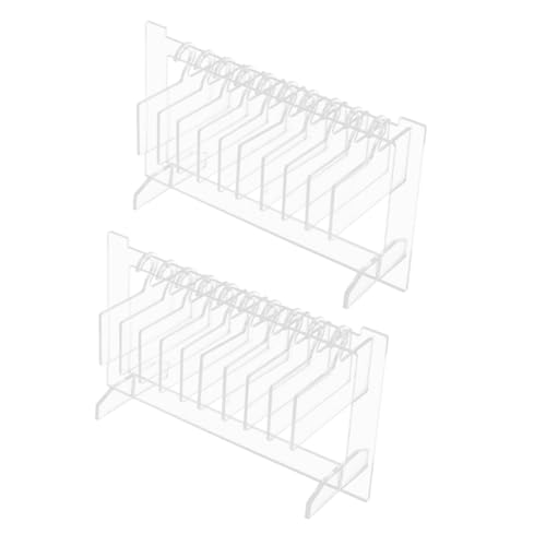 SHERCHPRY 2 Sätze Acryl Nagelspitzen Display Board Nagelkunst Ausstellungsständer Falsche Nägel Halter Organizer für Maniküre Zubehör von SHERCHPRY