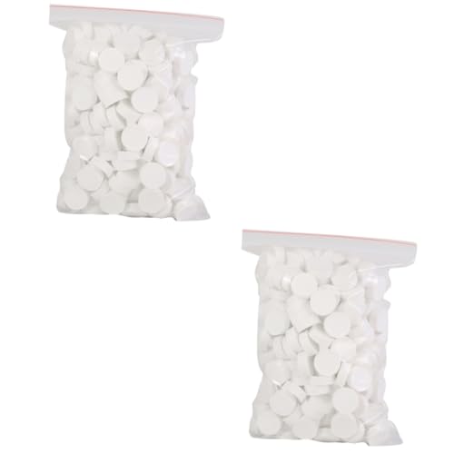 SHERCHPRY 2 Sätze Komprimierte Handtücher Einweg Gesichtstücher Für Camping Und Outdoor Aktivitäten Waschhandtücher Aus Kompaktem Material Für Reisen Und Erfrischung 200 Stück * 2 von SHERCHPRY