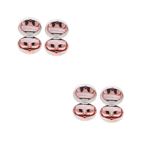 SHERCHPRY 2 Sätze Kontaktlinsenbox Mit Marmormuster Linsenbehälter Augenbehälter Linsentragetasche Linsenbehälter Linsenbehälter Linsen Organizer Etui Roségold 2 Stück * 2 von SHERCHPRY