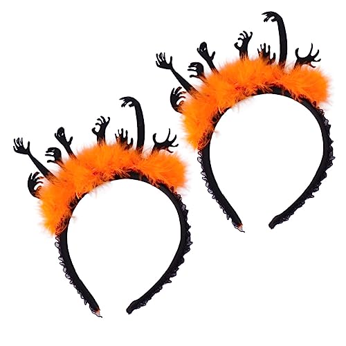 SHERCHPRY 2 Stk Halloween böse Hand Stirnband Skelett Halloween-Partygeschenke Hut Tiara weihnachtsdeko Kopfschmuck Halloween-Party-Haarschmuck Cosplay Kopfbedeckung Zubehör von SHERCHPRY