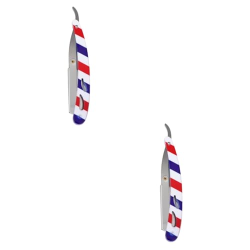 SHERCHPRY 2 Stück Augenbrauen -trimmrasierer Augenbrauenrasierer Handrasierer Für Männer Handbuch Rasiermesser Männer Rasierer Manueller Rasierer Bart Rasiermesser von SHERCHPRY