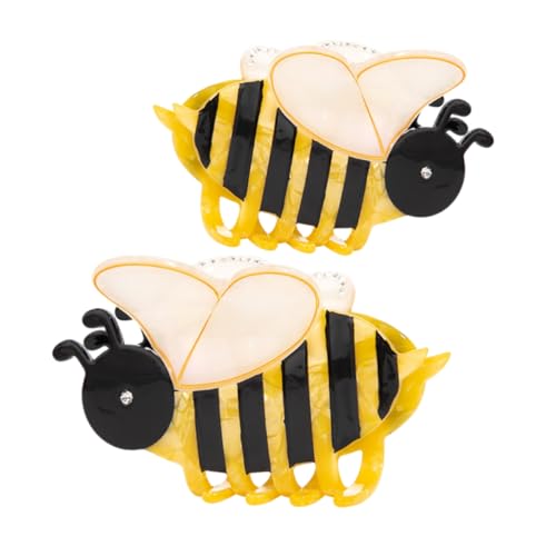 SHERCHPRY 2stücke Bienen-haarklammern Mit Strass-verzierung Haarspangen in Bienendesign Leicht Und Bruchfest Für Frauen Und Mädchen Frisuren-accessoires Für Besondere Anlässe von SHERCHPRY