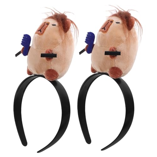 SHERCHPRY 2stücke Capybara Cartoon Stirnband Für Tier Cosplay Party Süßes Stirnband Für Geburtstage Und Themenveranstaltungen Haar Accessoire Für Familie Und Bekannte von SHERCHPRY
