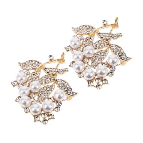 SHERCHPRY 2 Stück Elegante mit Perlen und Strasssteinen Modische Anstecknadeln aus Langlebiger Zinklegierung für Damen Vielseitiges Schmuck accessoire für Kleidung Schals und Hüte von SHERCHPRY