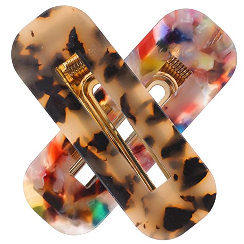 SHERCHPRY 2 Stück Entenschnabel-Haar-Accessoires Barrettes für Haarklammer Haarbarrette haarschmuck Mädchen Haarzubehör Mädchenhaarclip Haarstyling-Clips Mädchen Barrette Acetatfolie von SHERCHPRY