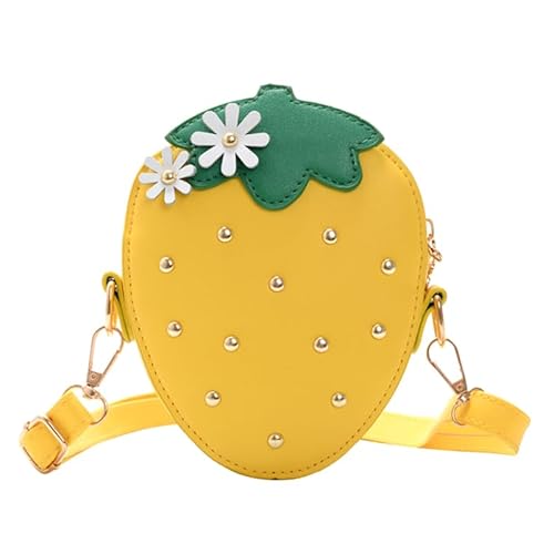 SHERCHPRY 2 Stück Form Kinder Neues Geschenk Schulter Obst Strand Kind Sommer Tasche Gelb Geldbörse Wechsel Einfache Reise Kuriermünze Mädchen Süße Form Füllstoff Kleine Einzeljahr Handtasche Sling von SHERCHPRY