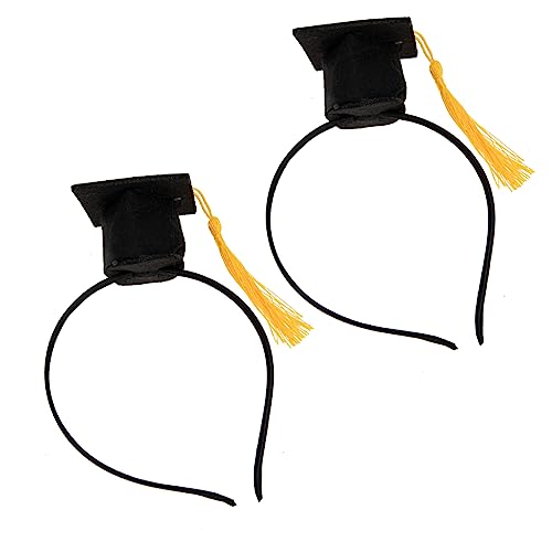 SHERCHPRY 2stücke Abschluss Haarreifen Party Kopfschmuck Stirnband Mit Exquisiten Details Für Graduation Abschlussparty Oder Kostüm-accessoire von SHERCHPRY