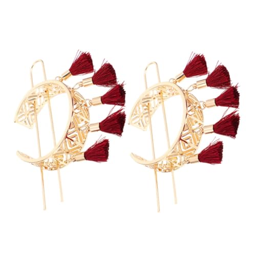 SHERCHPRY 2stücke Vintage Blumen Haarnadeln Mit Quaste Längere Japanische Blumenhaarnadeln Für Frauen Und Mädchen Als Haarzubehör Für Frisuren Styling von SHERCHPRY