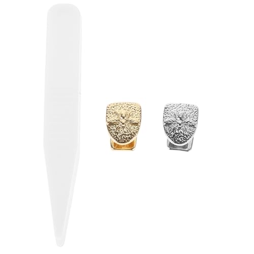 SHERCHPRY 2 Stück Hip Hop Tooth Cap Bienenmotiv Metall Zähne Grill Einzelzahngrill Cosplay Party Accessoire Sicherer Sitz Leicht und Für Männer und Frauen von SHERCHPRY