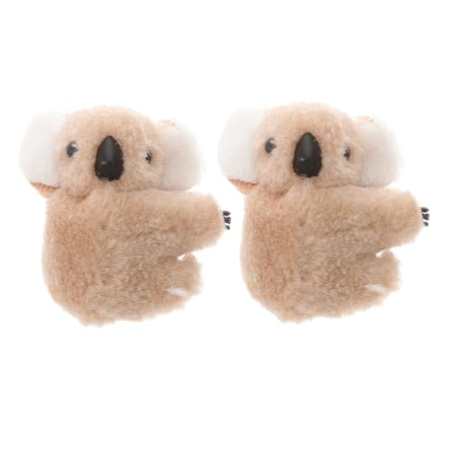 SHERCHPRY 2 Stück Koala Haarspangen Kleine Koala Bärenkrallen Clip Süßes Stofftier Unregelmäßige Klammern Haarnadel Haar Accessoires Für Frauen Und Mädchen von SHERCHPRY