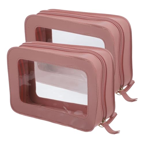 SHERCHPRY 2 Stück Kosmetiktaschen Große Kapazität Reise Schminktaschen für Damen Praktische und Stilvolle Make Up Aufbewahrung Robustes Design für Unterwegs für Kosmetik und von SHERCHPRY