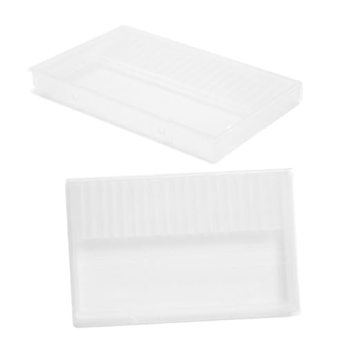 SHERCHPRY 2stücke Nagelbohrer Tragbare Aufbewahrungsbox Für Maniküre-werkzeuge Fächer Nagel-organizer Staubgeschützte Schutzhülle Professionelles Nagel-tool Für Salon Und Mobile von SHERCHPRY