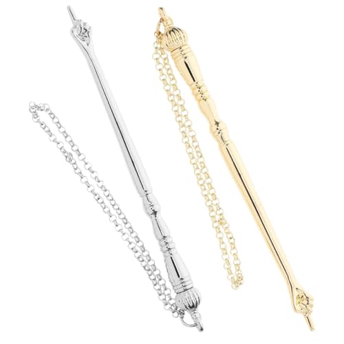 SHERCHPRY 2stücke Lesewerkzeug Tragbarer Yad Handzeiger Für Bibel Mit Kette Für Jüdische Zeremonien Und Schriftstudium Langlebig Aus Metall Mit Zwiebelkopf von SHERCHPRY