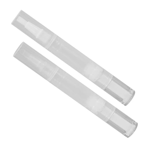 SHERCHPRY 2 Stück Nagelöl Stift Leer Transparenter Lip Gloss Container Reisefreundliche Nagelöl Pen Nachfüllflasche Auslaufsichere Leere Tube für Nagelpflege und Make Up Flüssigkeiten von SHERCHPRY