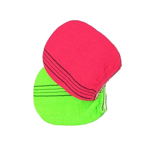 SHERCHPRY 2 Stück Peelinghandschuhe für Exfolierende Badehandschuhe aus Rayon zur Sanften Hauterneuerung für Männer und Zufälligen Farben Erhältlich Zufällige Farbe von SHERCHPRY