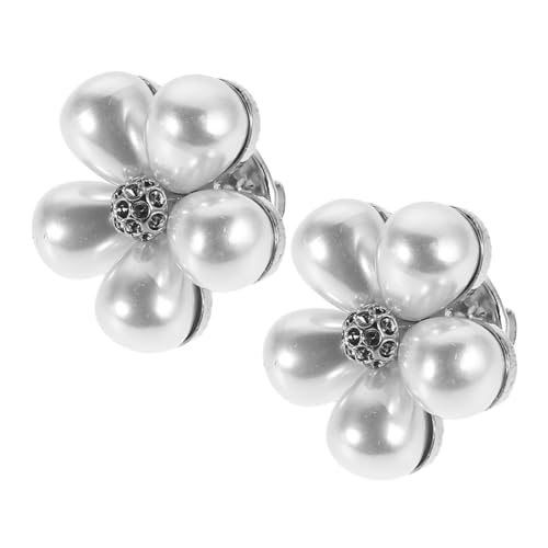 SHERCHPRY 2 Stück Perlen Broschen mit Design Stil Vielseitig als Schalclip und Brustnadel für Damenhemden Schals Kleider Accessoires von SHERCHPRY