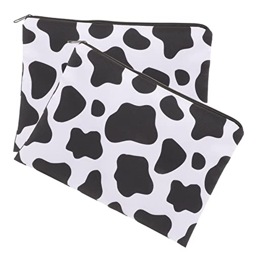 SHERCHPRY 2 Stück Reise Kosmetiktasche Tragbare Makeup Organizer für Damen Multifunktionale Toilettenartikel Aufbewahrung Stylisches Design mit Robuster Reißverschluss für Reisen und Alltag von SHERCHPRY