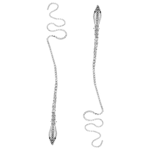 SHERCHPRY 2 Stück Schlangen Kopf Bedeckung Mit Blinkenden Diamanten Lockenwickler Haarnadel Shampoo Netz Haaransatz Haarbürste Haarspangen Klammer Haarschmuck Kopfschmuck Silver Legierung SHERCHPRY 2 Stück Schlangen Kopf Bedeckung Mit Blinkenden Diamanten Lockenwickler Haarnadel Shampoo Netz Haaransatz Haarbürste Haarspangen Klammer Haarschmuck Kopfschmuck Silver Legierung von SHERCHPRY