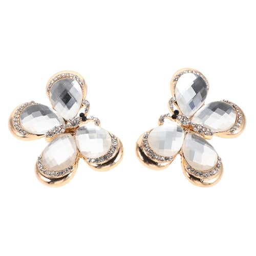 SHERCHPRY 2 Stück Schmetterling Broschen mit Funkelnden Kristallen Elegante Insekten-anstecknadeln für Damen Vielseitige Broschen für Jacken Schals Kleider und Hochzeitsoutfits Modische von SHERCHPRY