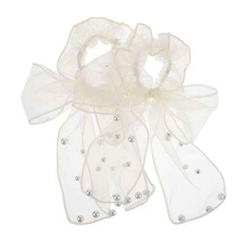 SHERCHPRY 2stücke Haargummi Mit Schleife Elastische Haarseile Pferdeschwanzhalter Haarschleifen Aus Gummi Haarbänder Für Kleinkinder Accessoire Für Frau Und Mädchen Weich Und Dehnbar von SHERCHPRY