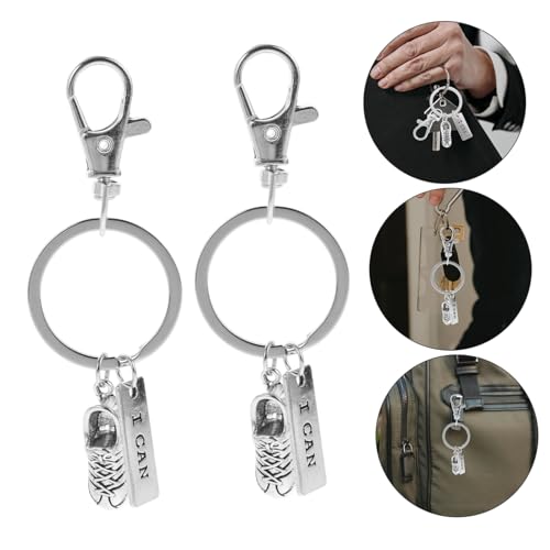 SHERCHPRY 2 Stück Teiliges Sportschuh Schlüsselanhänger Leichter Metall Schuhanhänger Robuste Schlüsselring Deko Vielseitiger Running Schuh Charm Modischer und Praktischer Schlüsselhalter von SHERCHPRY