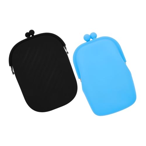 SHERCHPRY 2 Stück Vielseitige Silikon-geldbörse Für Damen, Kleine Geldbörsen, Tragbare Münztasche, Kleingeld-Aufbewahrungstasche, Einfarbig, Zur Aufbewahrung Von Bargeld von SHERCHPRY