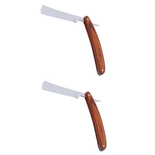 SHERCHPRY 2 Stück Vintage Rasierer Körperrasierer Für Männer Bartrasierer Für Männer Herrenrasierer Zum Rasieren Stahlrasierer Rasierhobel Rasiermesser von SHERCHPRY