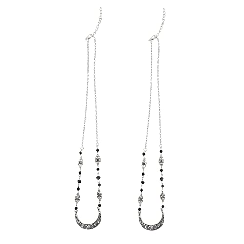 SHERCHPRY 2 Stück Vintage Stirnkette Mondkette Kopfschmuck mit Retro Headband für Damen Boho Haarschmuck Festival Hochzeit Braut Schmuck von SHERCHPRY