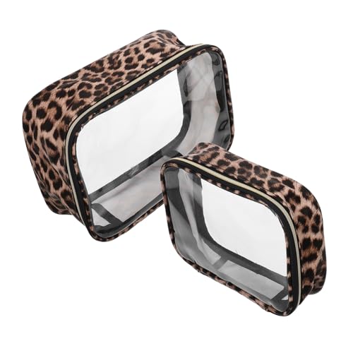 SHERCHPRY 2 Stück Wäschesack Make-up-Organizer-Tasche Durchsichtiger Kulturbeutel Tier Schminktasche Tasche Für Maskenbildner Wasserdichtes Kosmetikbeutel Leopard PVC SHERCHPRY 2 Stück Wäschesack Make-up-Organizer-Tasche Durchsichtiger Kulturbeutel Tier Schminktasche Tasche Für Maskenbildner Wasserdichtes Kosmetikbeutel Leopard PVC von SHERCHPRY