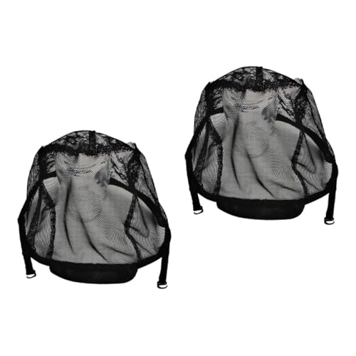 SHERCHPRY 2 Stück Wig Caps Elastische Haarnetze für Perücken Atmungsaktiv und Anpassbar für Kostüme Halloween und Theateraufführungen von SHERCHPRY