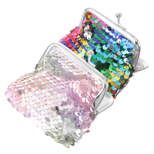 SHERCHPRY Pailletten-Clutch-geldbörsen Tasche Für Damen Doppelseitige Glitzer-geldbörse Wechselgeldbörse von SHERCHPRY
