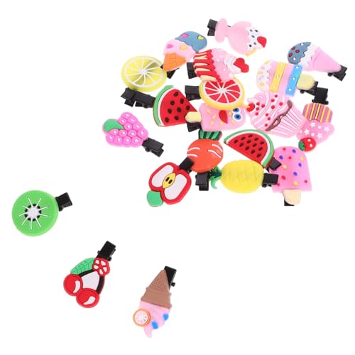 SHERCHPRY 20stücke Mädchen Haarspangen Süße Frucht Eis Stil Haarschmuck Aus Und Silikon Für Junge Mädchen Geburtstag Party von SHERCHPRY