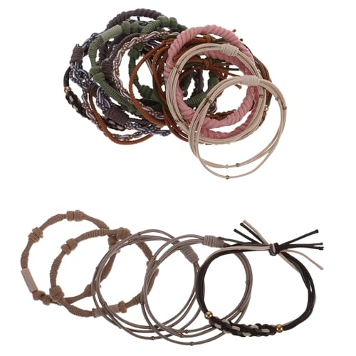 SHERCHPRY 20stücke Boho Haargummi Armbänder Für Pferdeschwanzhalter Bohemia Haarclips Kleine Pferdeschwanzhalter Für Mädchen Süße Haarspangen Zum Binden von SHERCHPRY