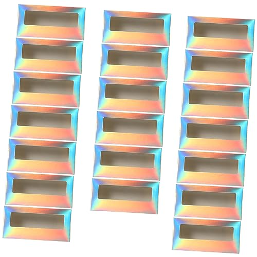 SHERCHPRY 20stücke Wimpernaufbewahrungsbox Glitzer Wimpernetui Wimpernhalter Falsche Wimpernhülle Wimpernetui Leere Wimpern Fall Box Verpackung Papier Lash Boxen Zum Aufbewahren Von von SHERCHPRY