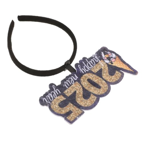 SHERCHPRY Happy Year Haarreif Gnome Design Neujahrs-stirnband Für Frauen Mädchen Und Junge Mädchen Party-deko Für Silvesterfeiern Foto-requisiten Und Festliche Accessoires von SHERCHPRY