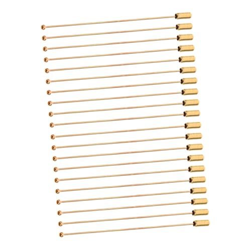 SHERCHPRY 20stücke Edelstahl-anstecknadeln Metall-kopfnadeln Mit Stopper Für Diy-schmuck Kostümzubehör Und Hutbefestigung Handgefertigt Und Langlebig von SHERCHPRY