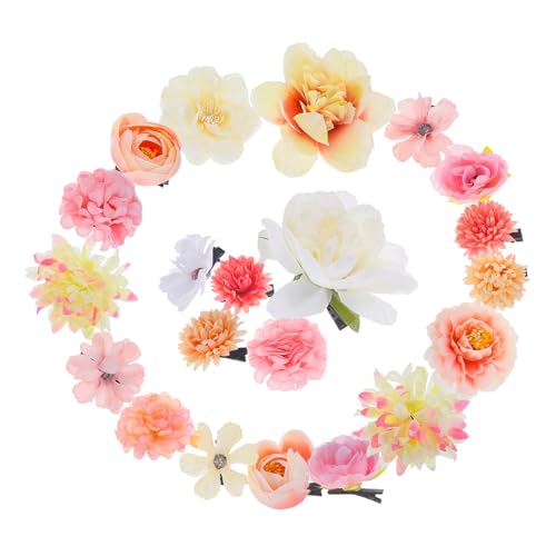 SHERCHPRY 21stücke Blumenhaarspange Blume Haarspange Blumenhaarspange Haarspange Blumenhaaraccessoire Haarschmuck Für Mädchen Spange Für Dünnes Haar Für Frauen Haarnadel Haarschmuck Für Mädc von SHERCHPRY