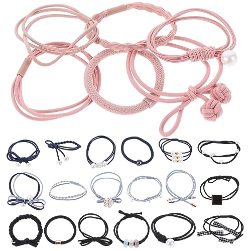 SHERCHPRY 24 Stück Teiliges Set Haargummis für Mädchen Bunte Ponytail Haargummis für Dickes Lockiges und Glattes Haar für Feste Partys und Alltag von SHERCHPRY