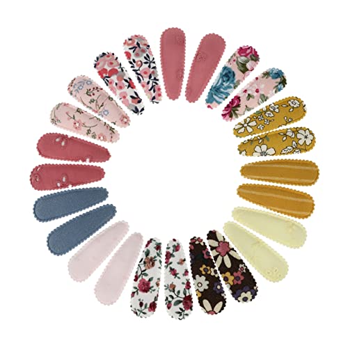 SHERCHPRY 24stücke Stoff Haarnadel Blume Muster Haar Clips Haarspangen Für Mädchen Junge Mädchen von SHERCHPRY