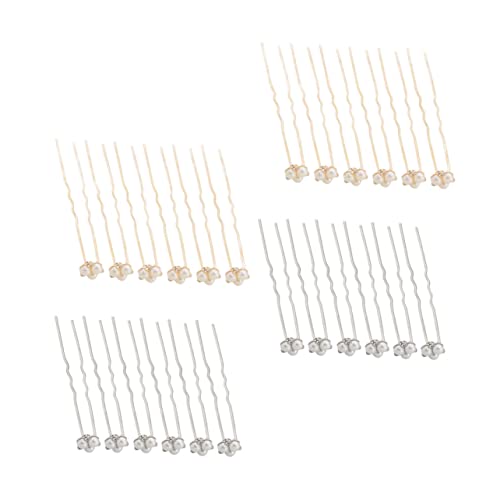 SHERCHPRY 24stücke Perlen Haarnadeln Mit Strass Für Braut Haarschmuck Haarnadeln Für Hochzeit Tanz Party Haarspange Für Frauen von SHERCHPRY